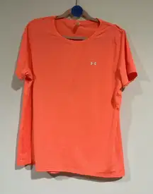 Under Armour Heat Gear Fitted Orange Women’s Shirt Size XL