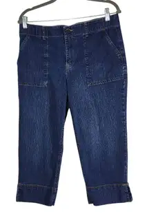 Gloria Vanderbilt Capri Jeans Size 8 Dark Wash Capri Denim