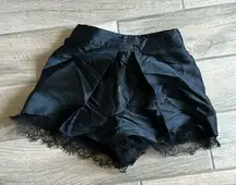 Emporio Armani lace trim shorts