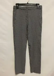Zara Gingham Slim Fit Trousers‎ Size Medium