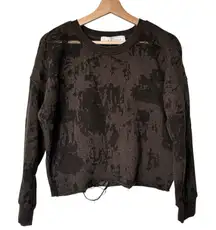 IRO Jeans Camo Burnout distressed Avant garde grunge Sweatshirt S