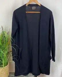 Gymshark Women's Black Knit Oversized Open Front Sweater M