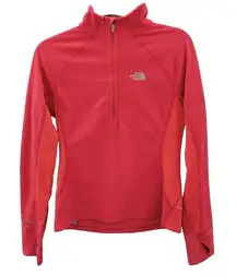 The North Face Flight Series 1/4 Zip Fleece Baselayer Womens Size S Pink Coral