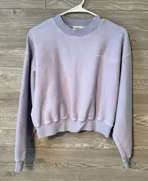 Madhappy Crewneck cropped sweatshirt purple lilac size small terry‎ cloth