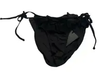 Chaser Ruffle Side Tie Bikini Bottom - Black Size M