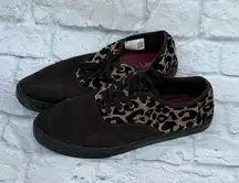 Women's TOMS Shoes Sneakers Leopard Black US 11