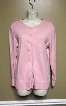 Gap Pink Button Front Cardigan