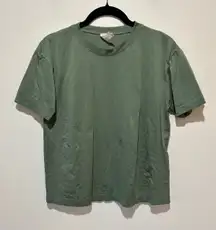 Ryka seamless athletic shirt olive green size S hiking running outdoors