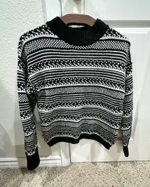 Mix wool mock sweater: east coast, alpine, fair isle, country side, cozy cottage core, grand-ma core,