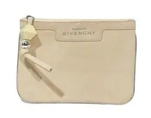 Givenchy Parfumes Tan Plastic Charm Pouch Wallet