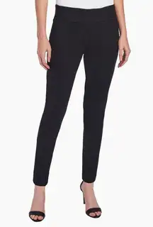 Jones New York Signature Stretch Compression Black Pull-On Dress Pants Size 4