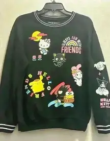 Hello Kitty x Hybrid Apparel Sanrio Friends Crewneck Sweater - Size(Small).