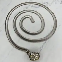 Silver Tone Rhinestone Cross Chain Belt ✨