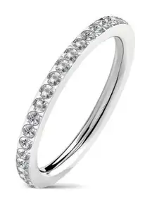 New stainless steel‎ eternity ring size 9