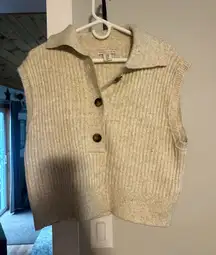 Sincerley Jules sweater vest with mock collar sz M