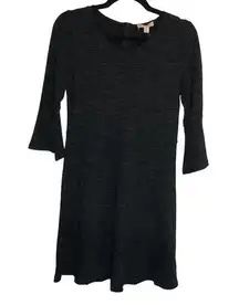 Elaine Rose Heathered Grey Fit and Flare Small Dress Casual