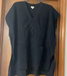 Cremieux ribbed knit tunic sweater