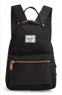 NWOT‎ Herschel Supply Co BACKPACK black fabric NOVA mini