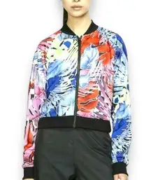 Nike  Women's Floral Colorful Full Zip Floral Active Jacket - XL