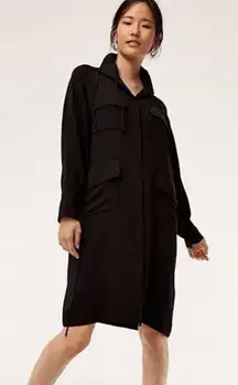 Aritzia Babaton Black Utility Style Dress