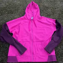 Champion Pink and Purple Zip Up Hoodie