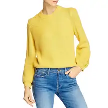 Puff Sleeve Rib Organic Cotton Sweater