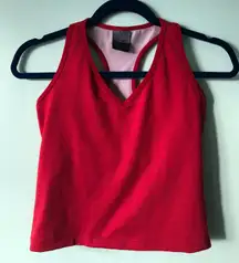 Y2K Red Mesh Cropped Tank Crop Top