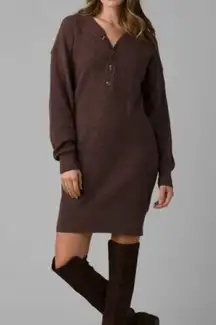 NWT Prana Milani Henley Dress in Clove - Size Extra Small