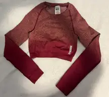 Women’s Adapt Ombré Long Sleeve Crop Top