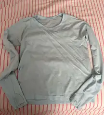 Lululemon long sleeve align race length light blue 