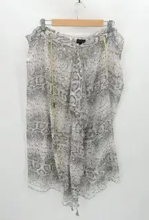 B Boutique by Evergreen Skirt Women ONE SIZE NWT Silver Grey Ezra Swim Cover-Up