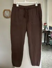 AMERICAN‎ EAGLE | Women’s Brown Pocket high rise Sweatpants Drawstring Size m