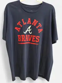 Atlanta Braves MLB T-Shirt Men’s Navy Blue Short Sleeve Tee | Size XL