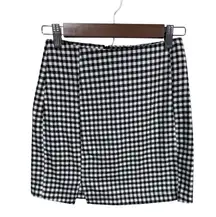 Love On A Hanger Black White Gingham Preppy Academia Mini Skirt Junior's Size‎ 1