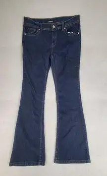 Jordache Jeans Juniors 16 Blue Bootcut Sparkle Stretch Dark Wash