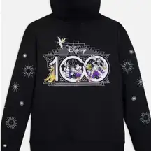Disney Parks Disney100 Mickey Mouse Black Zip Hoodie XS
