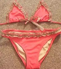 Victoria's Secret ✨Victoria Secret Coral String Bikini Set✨