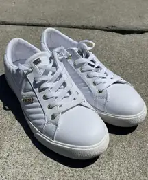 Guess White Leather Sneakers