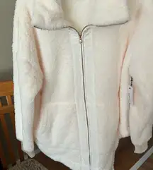 Sonoma Women's Plush Off-White Teddy Jacket