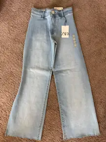 ZARA Jeans Wide-Leg High-Waisted