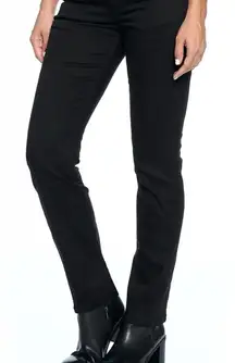 Juicy Couture Black Rinse California skinny jeans. Comes with pink satin belt.