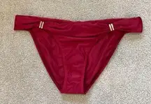 ⭐️ ViX Swimwear Bia Tube Bikini Bottoms in Divino Red in size large