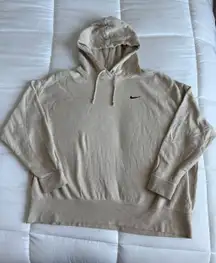 Tan Nike Hoodie Oversized