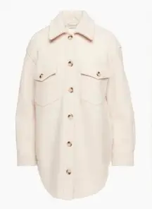 NWOT Aritzia Wilfred Free Ganna Shacket in Heather Bone