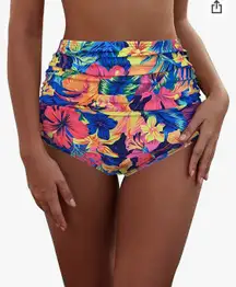 High Waisted Shirred Hipster Bikini Brief