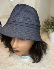 Kokin New York The Packable denim cloche  bucket hat