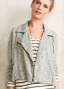 Anthropologie Cloth & Stone Moto Blazer Jacket, L