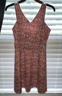 Copper Key Floral Dress