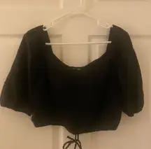 Black Crop Top