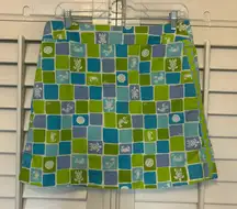 Lily Pulitzer Blue And Green Lobster And Crab Skort Size 8‎